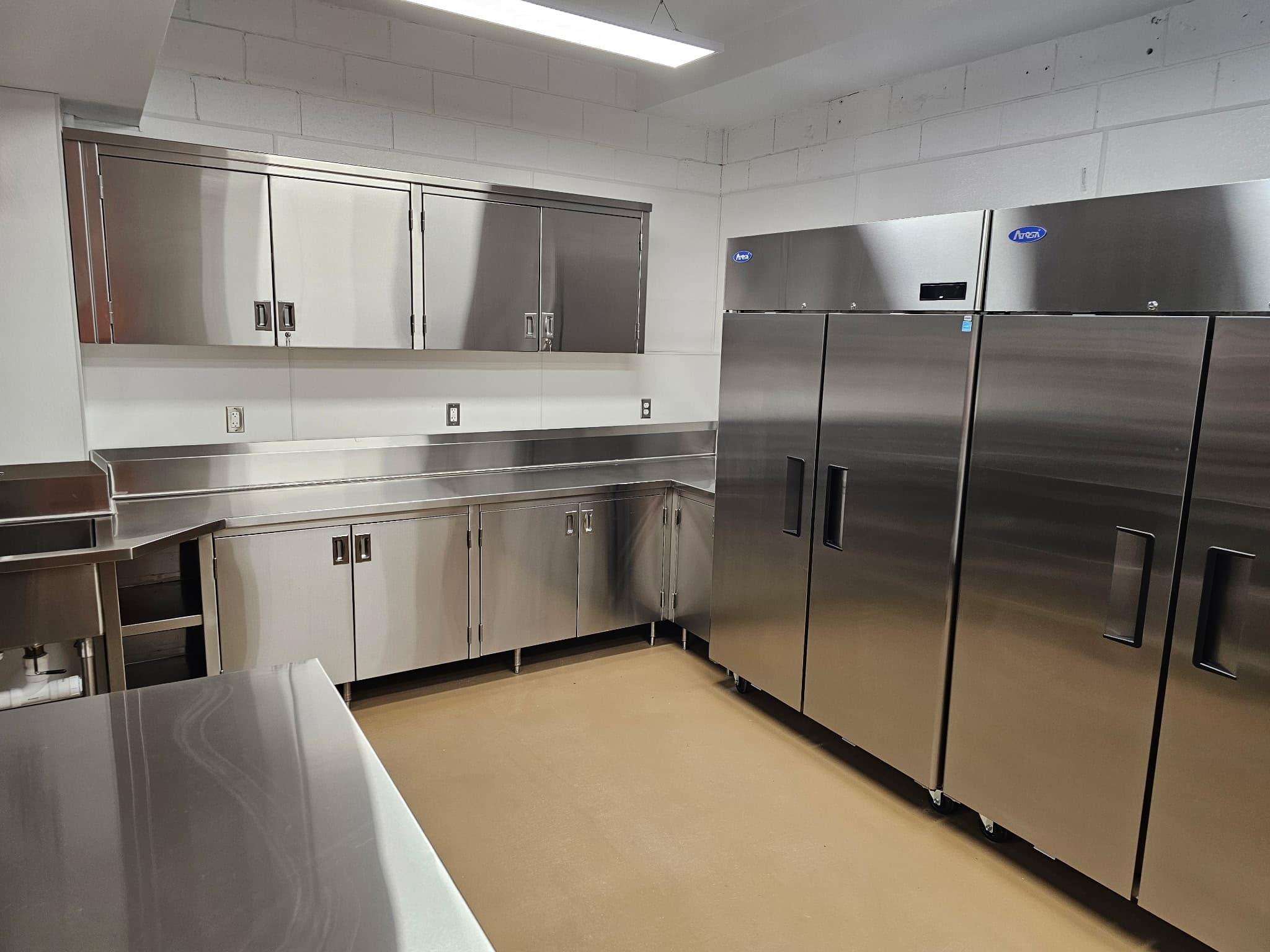 Commercial stainless kitchen installation 10
