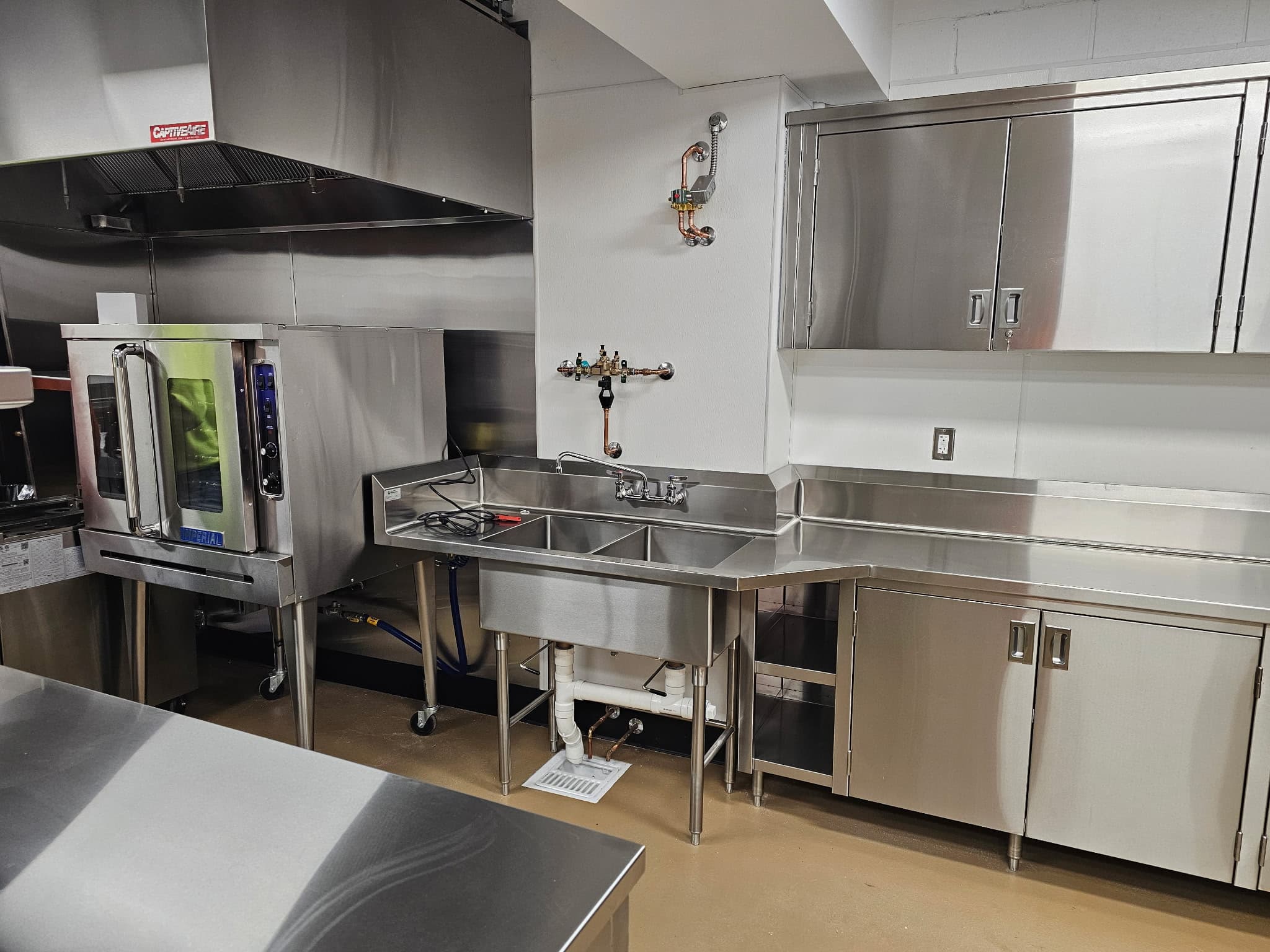 Commercial stainless kitchen installation 13